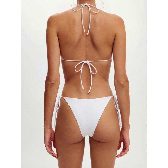 Classic Tie Side High-Leg High-Cut Flattering Triangle Two-Piece Bi…